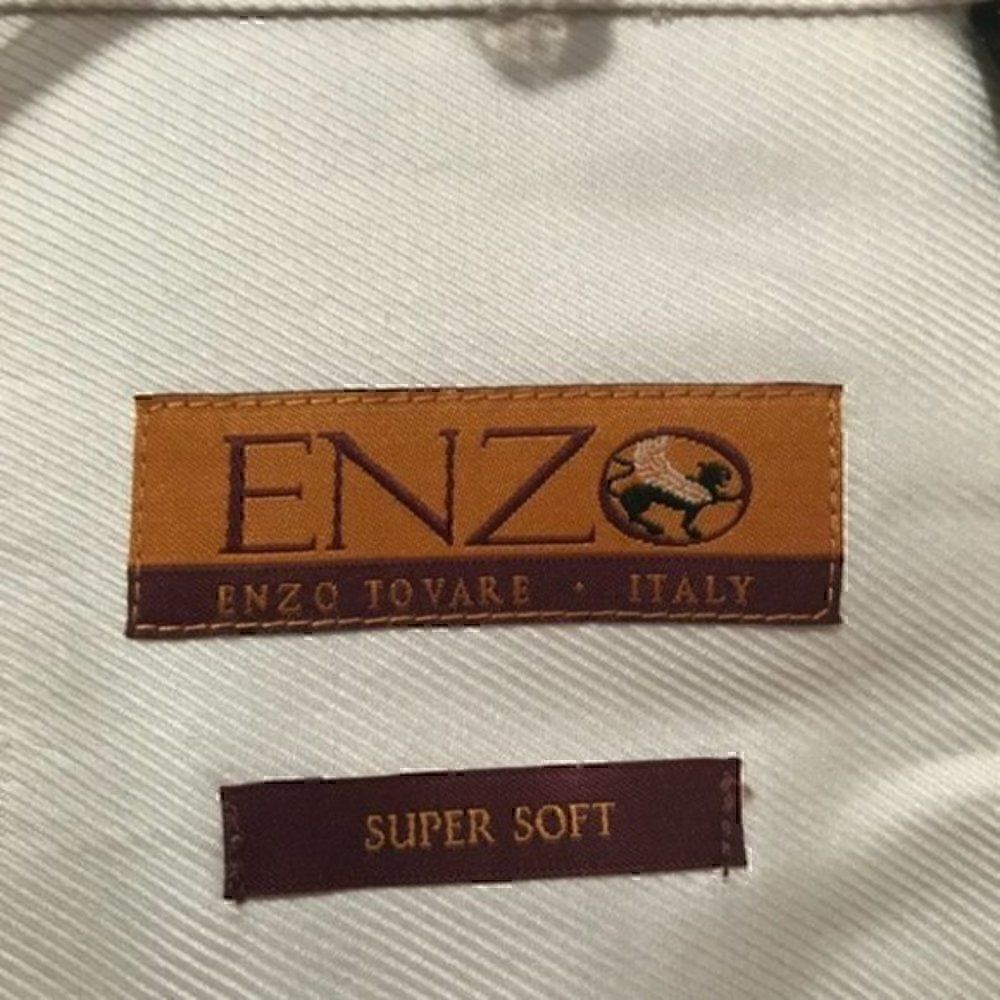 *30off3* Enzo Tovare Dress Shirt with Cufflink Holes. - Picture 6 of 6